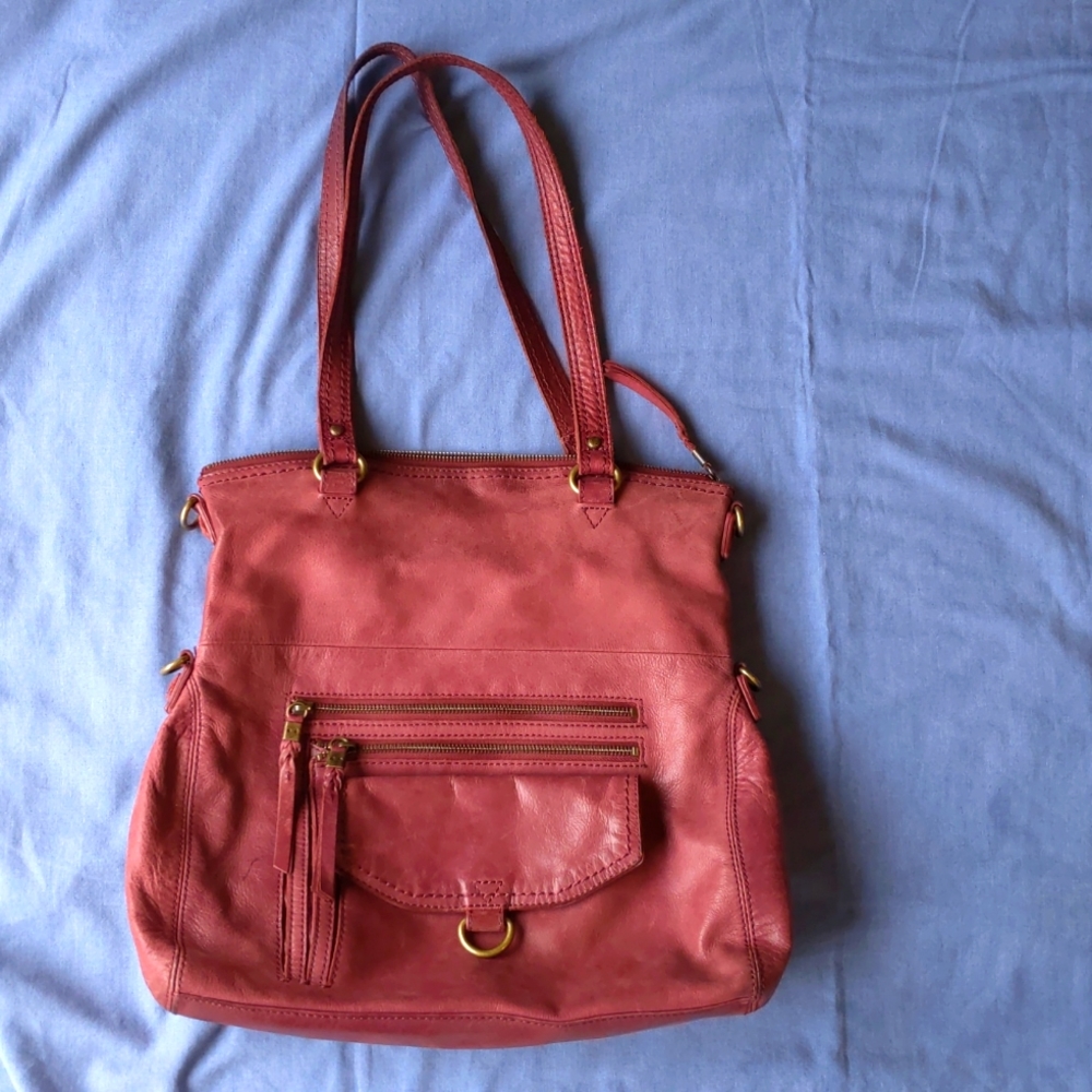 The Sak Plum Leather shoulder bag